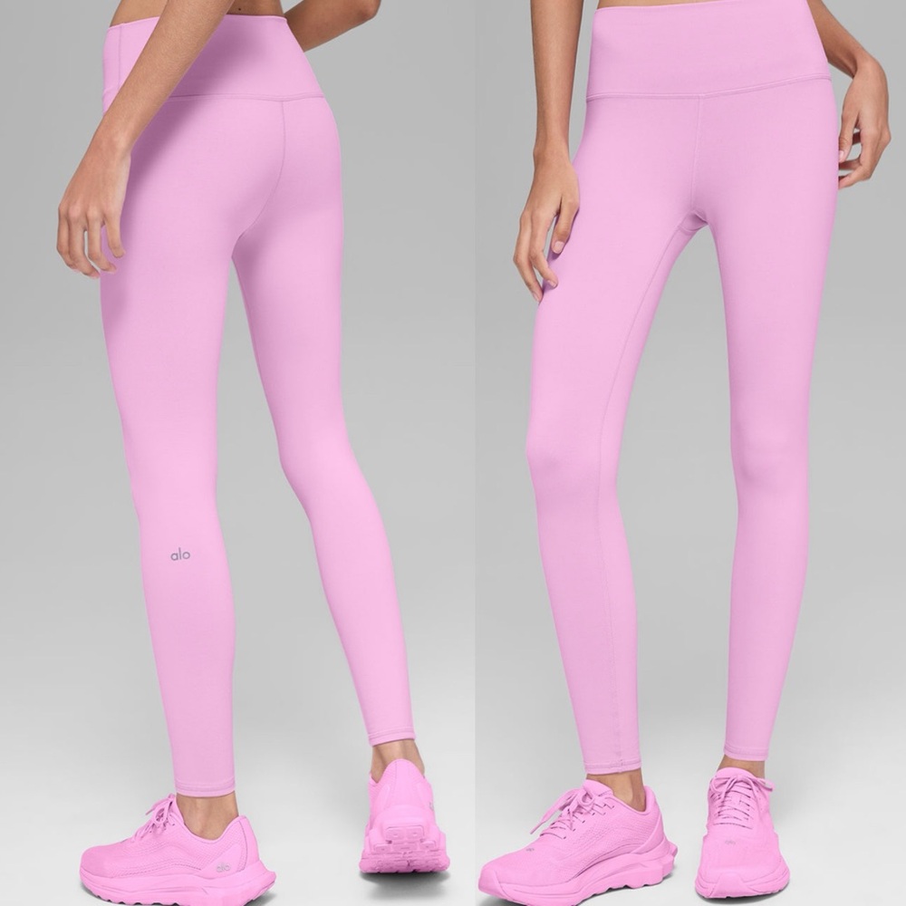 Alo High-Waist Airbrush Leggings NWT Candy Heart Pink